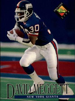 Dave Meggett New York Giants 1994 Pro Line Live NFL #103